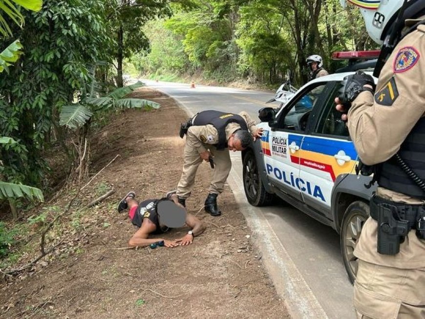 POLÍCIA MILITAR RECUPERA MOTO FURTADA E PRENDE AUTOR DO CRIME EM IBITIÚRA DE MINAS