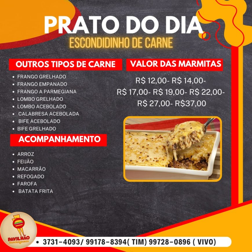 PRATO DO DIA-PAVILHÃO