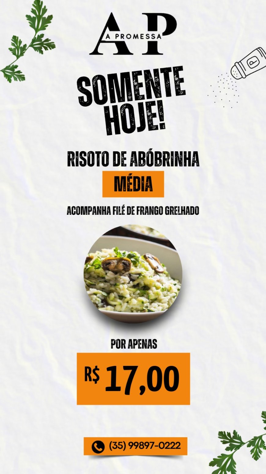 PRATO DO DIA - A PROMESSA
