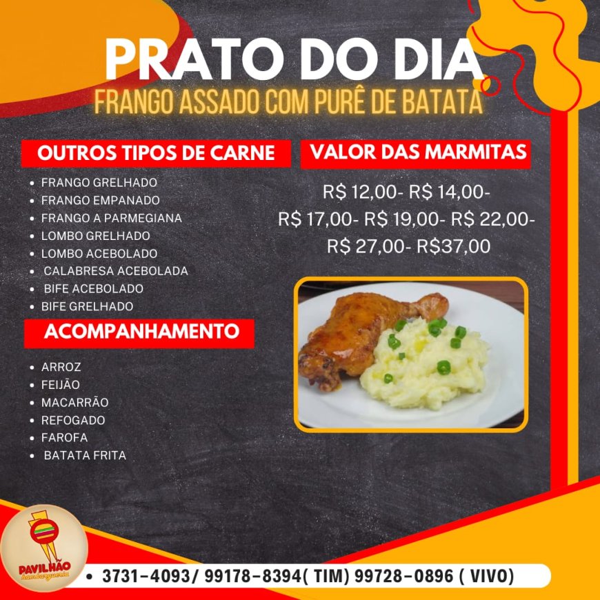 PRATO DO DIA-PAVILHÃO