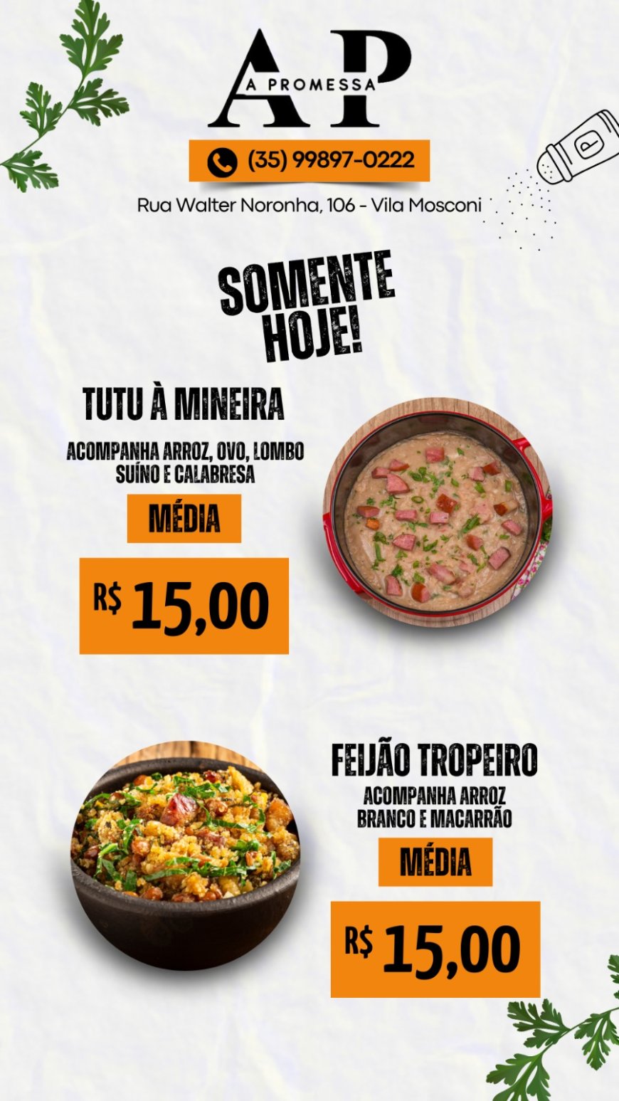 PRATO DO DIA - A PROMESSA