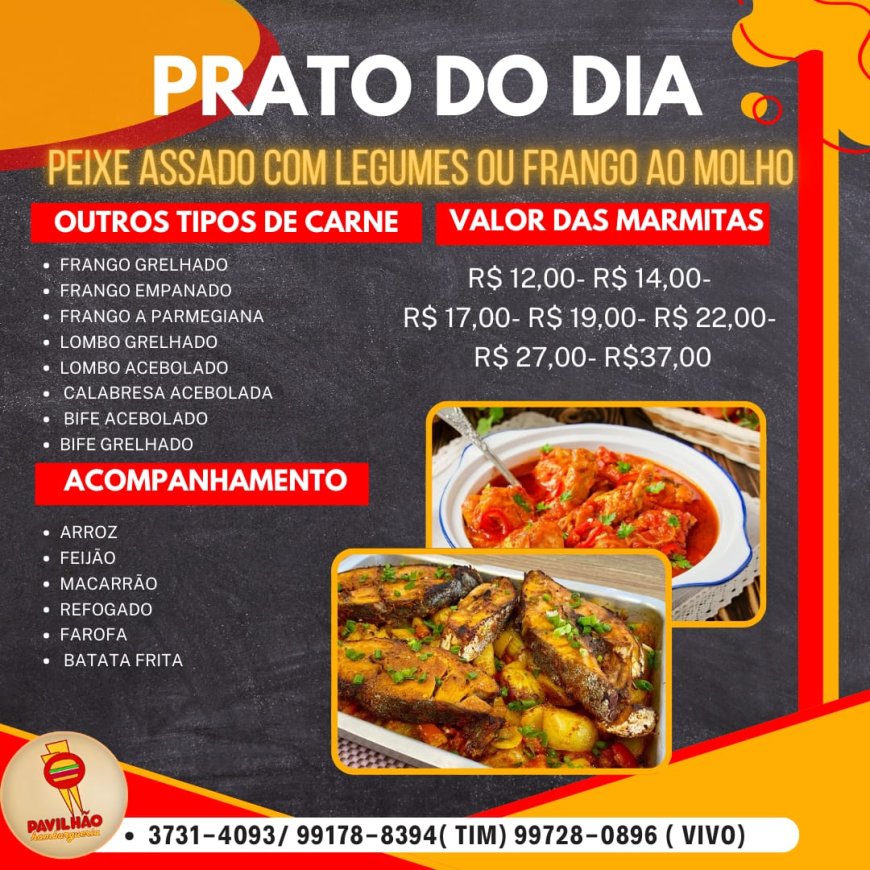 PRATO DO DIA - PAVILHÃO