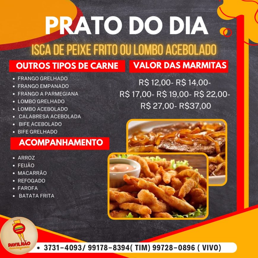 PRATO DO DIA - PAVILHÃO