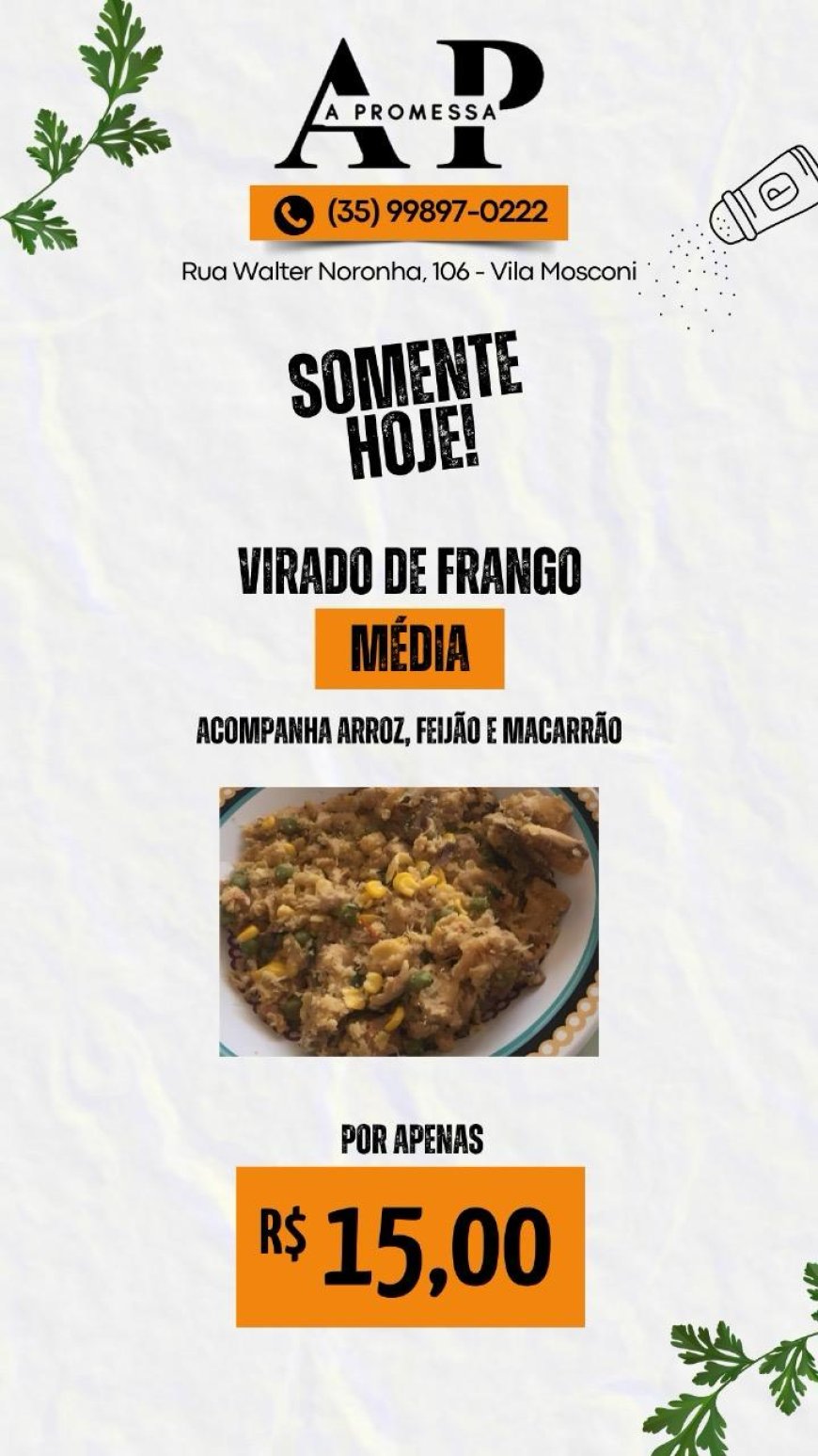 PRATO DO DIA - A PROMESSA