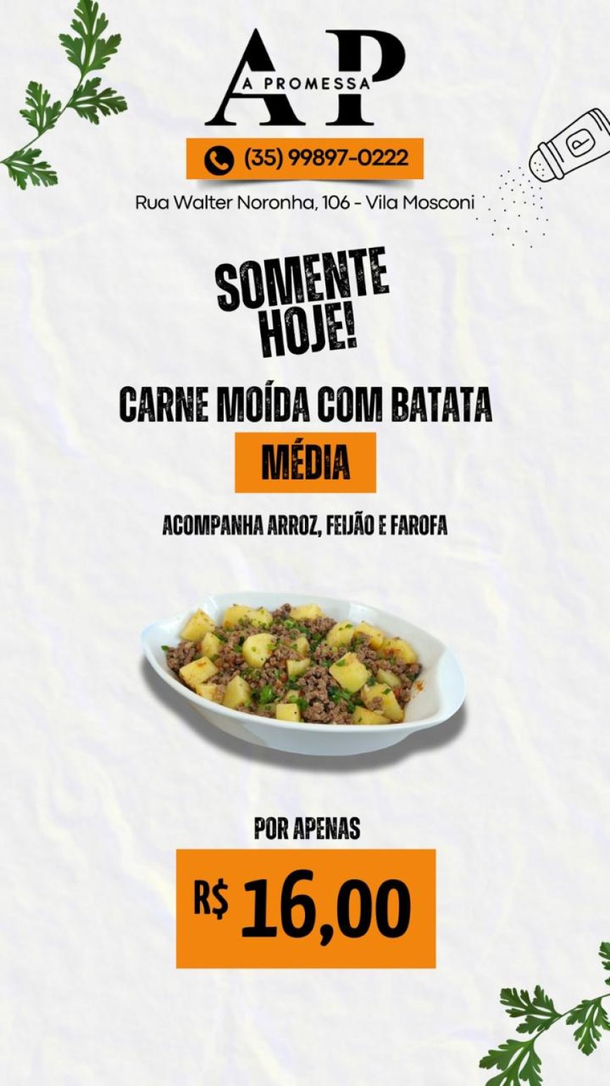 PRATO DO DIA - A PROMESSA