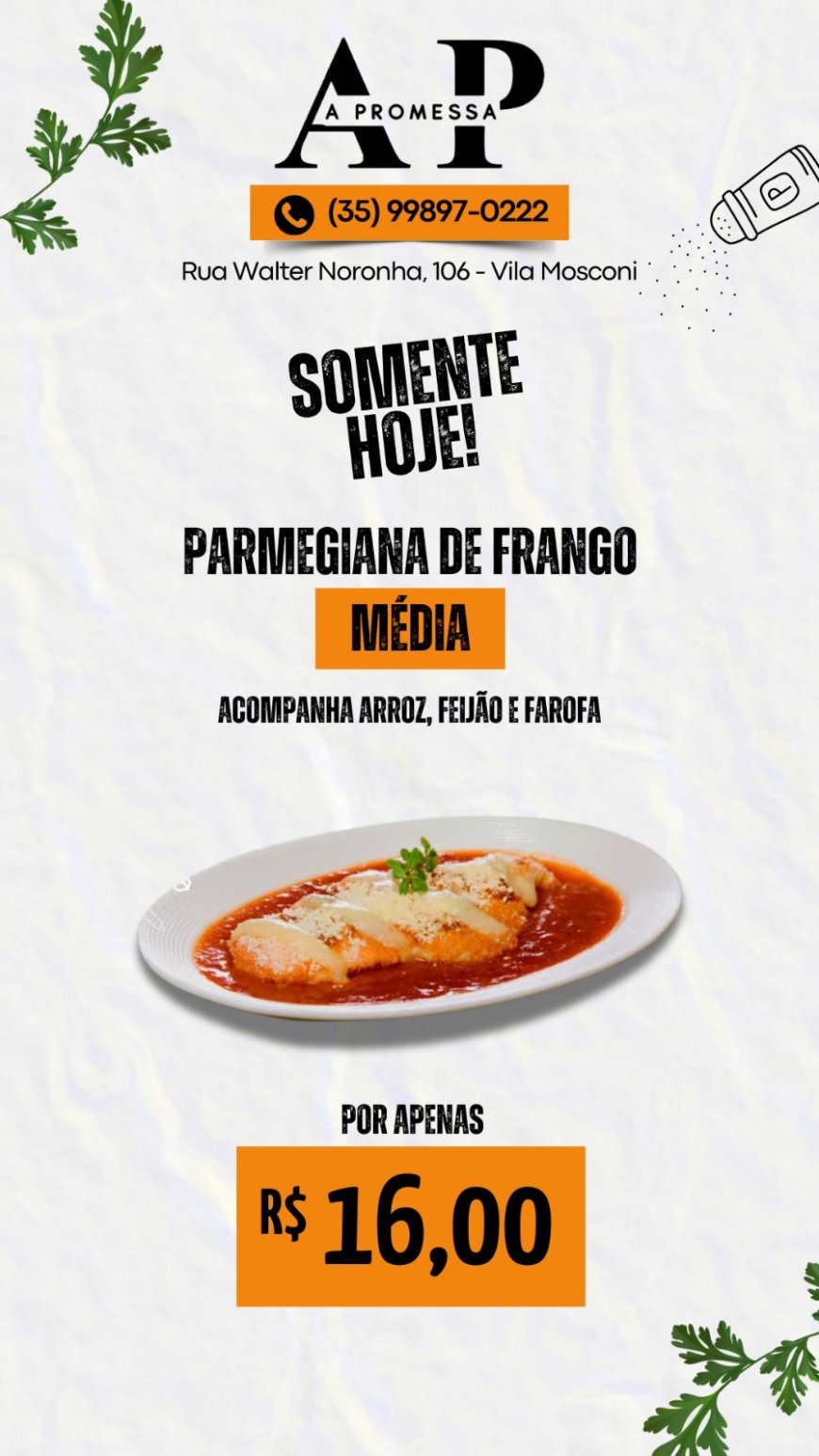 PRATO DO DIA - A PROMESSA