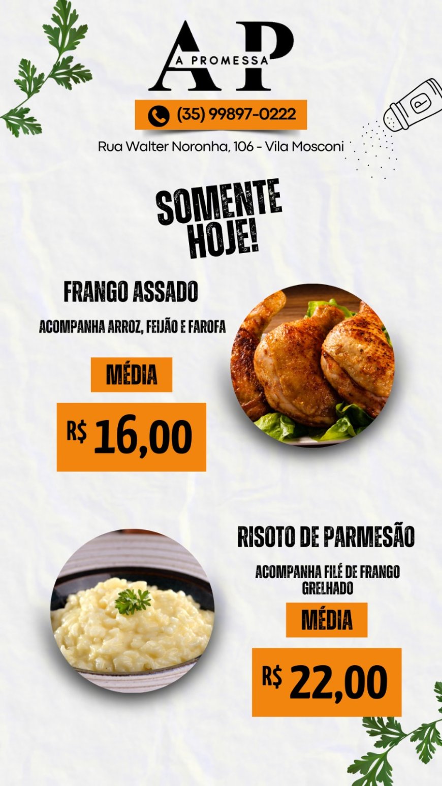 PRATO DO DIA - A PROMESSA