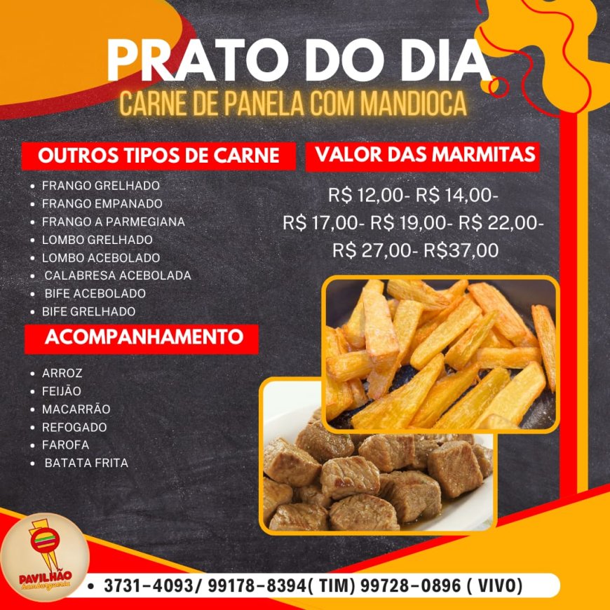 PRATO DO DIA - PAVILHÃO