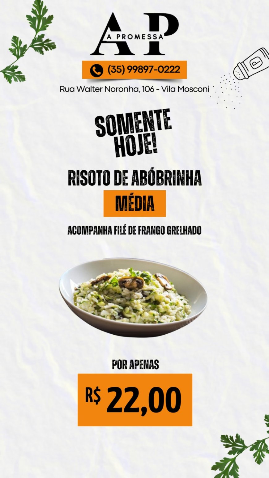 PRATO DO DIA - A PROMESSA