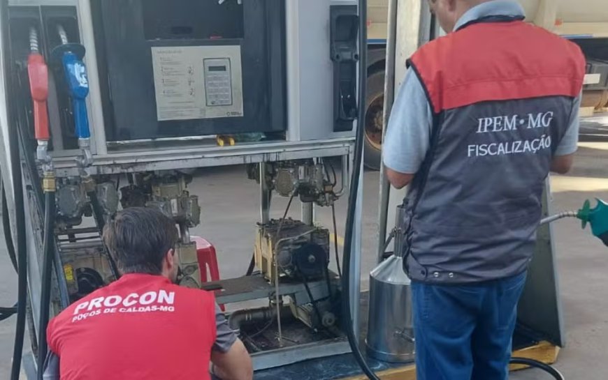 Fiscalização encontra irregularidades em nove postos de combustíveis em Poços de Caldas
