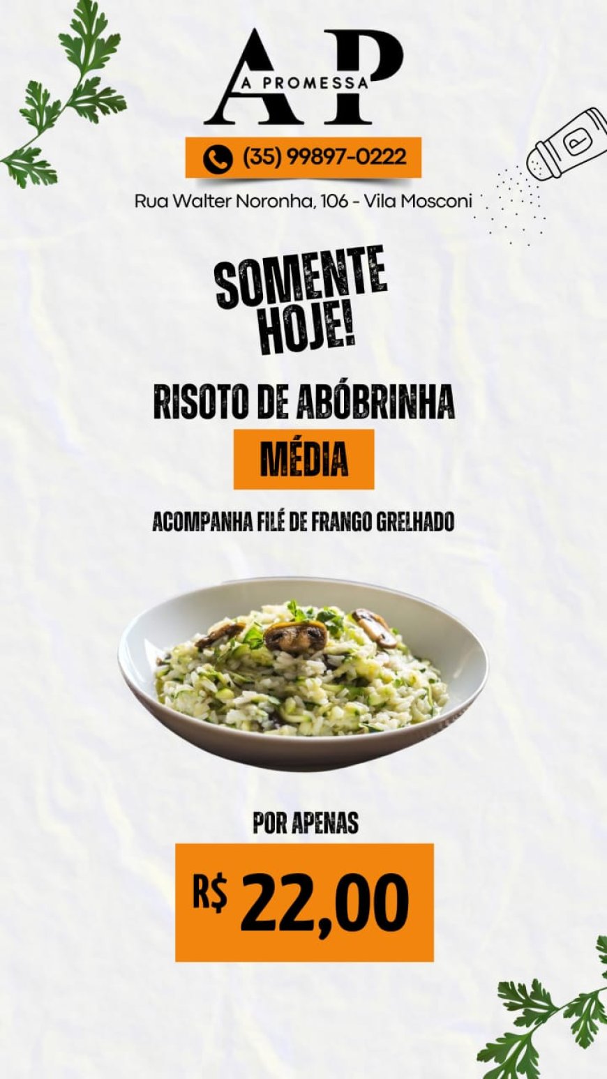 PRATO DO DIA - A PROMESSA