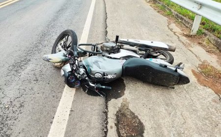 Homem morre após perder controle da moto na MG-491 em Monte Belo