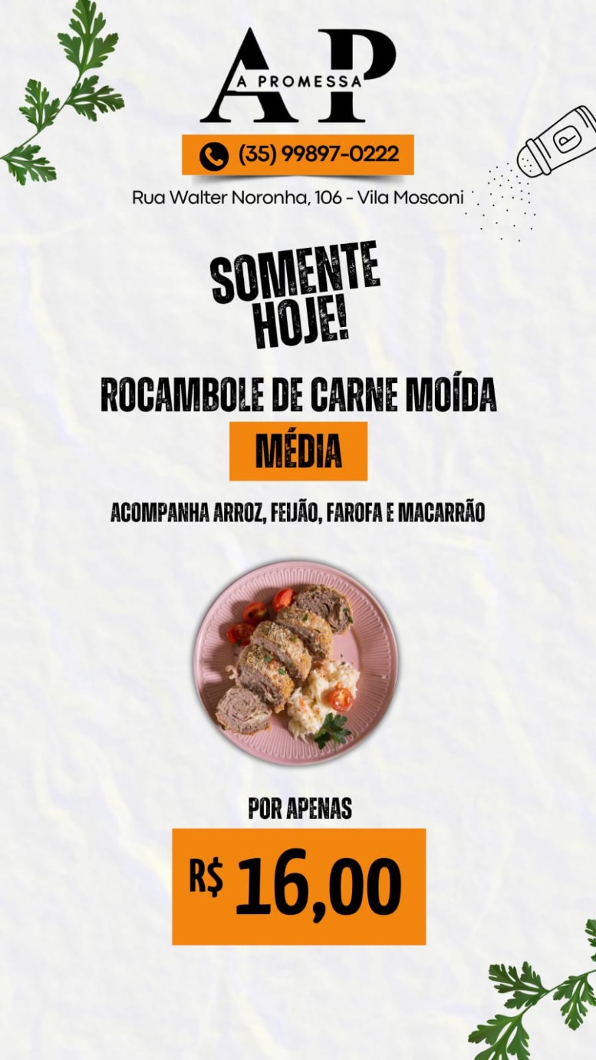 PRATO DO DIA - A PROMESSA