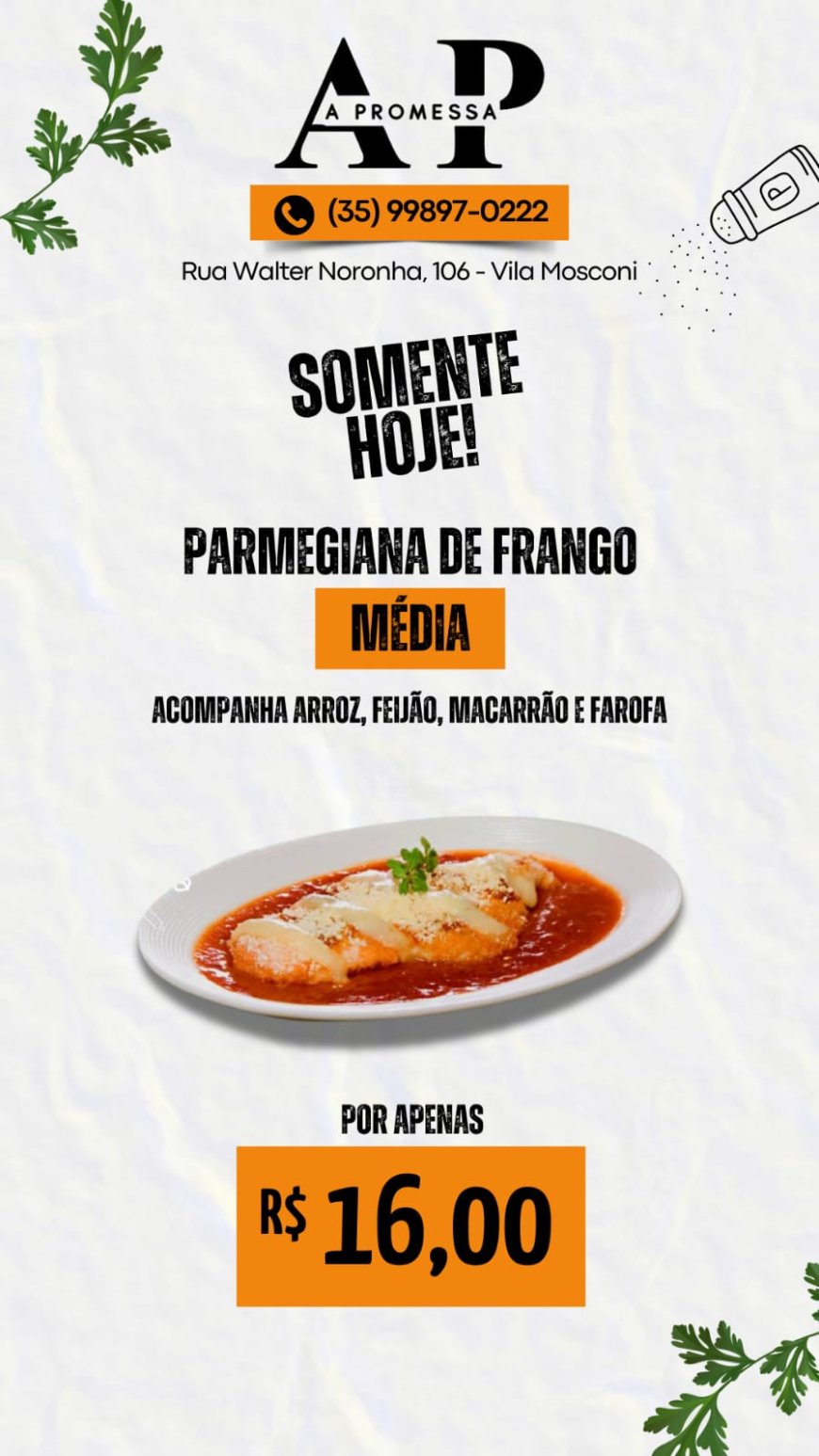 PRATO DO DIA - A PROMESSA