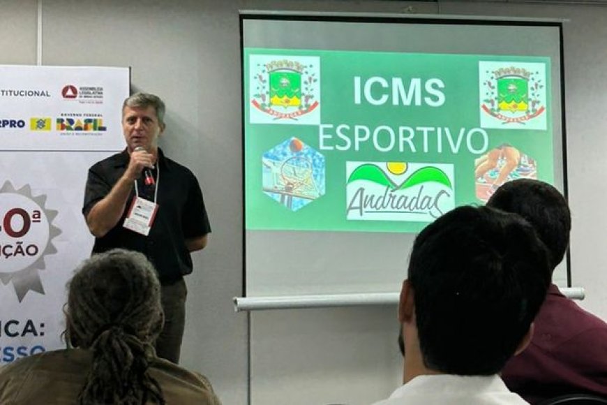 Andradas é destaque em congresso estadual ao apresentar avanços na política esportiva
