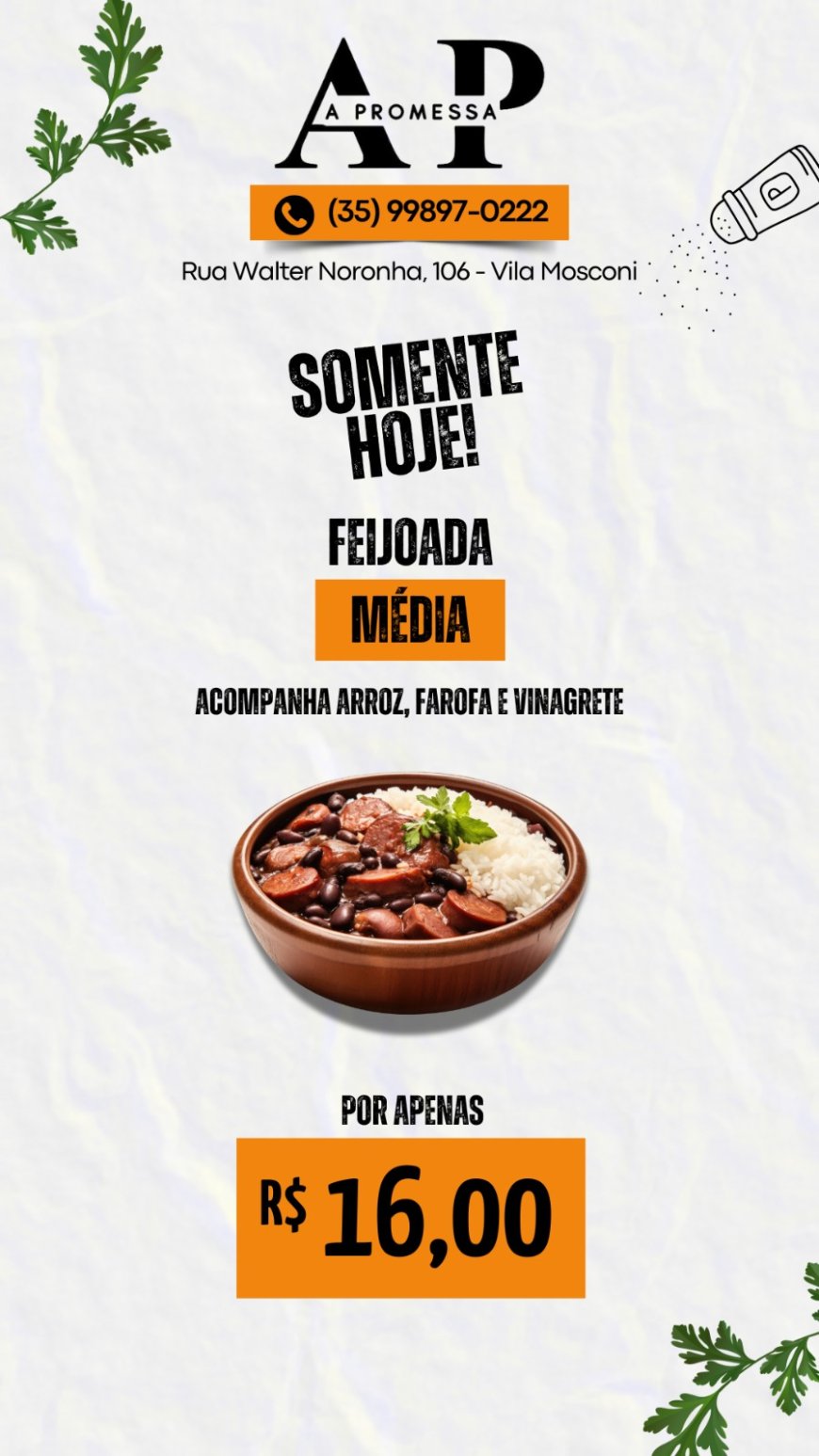 PRATO DO DIA - A PROMESSA