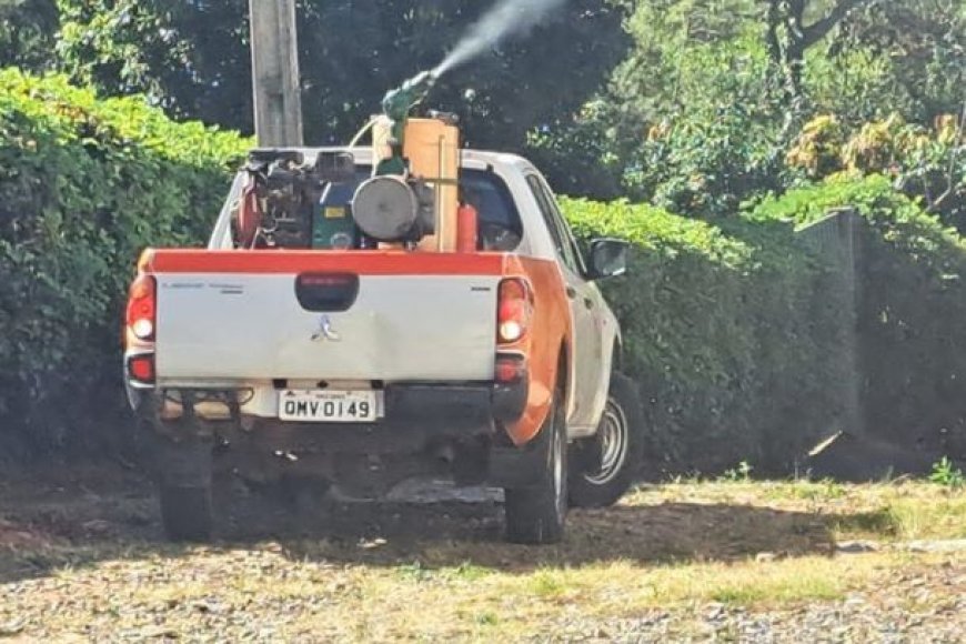 Prefeitura de Andradas realiza aplicação de fumacê contra a dengue nesta quinta-feira
