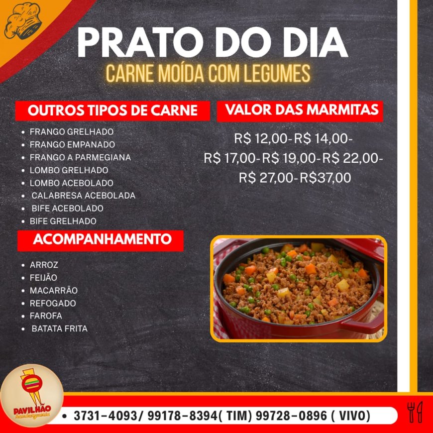 PRATO DO DIA - PAVILHÃO