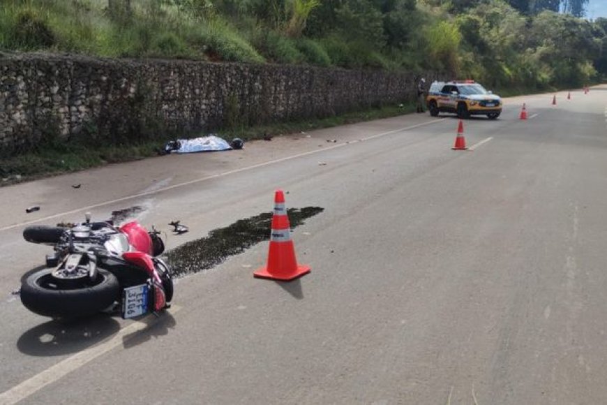 Motociclista morre em acidente na MGC-26, entre Poços de Caldas e Águas da Prata