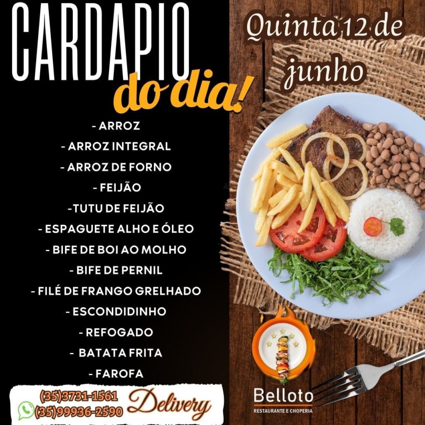 PRATO DO DIA -BELLOTO