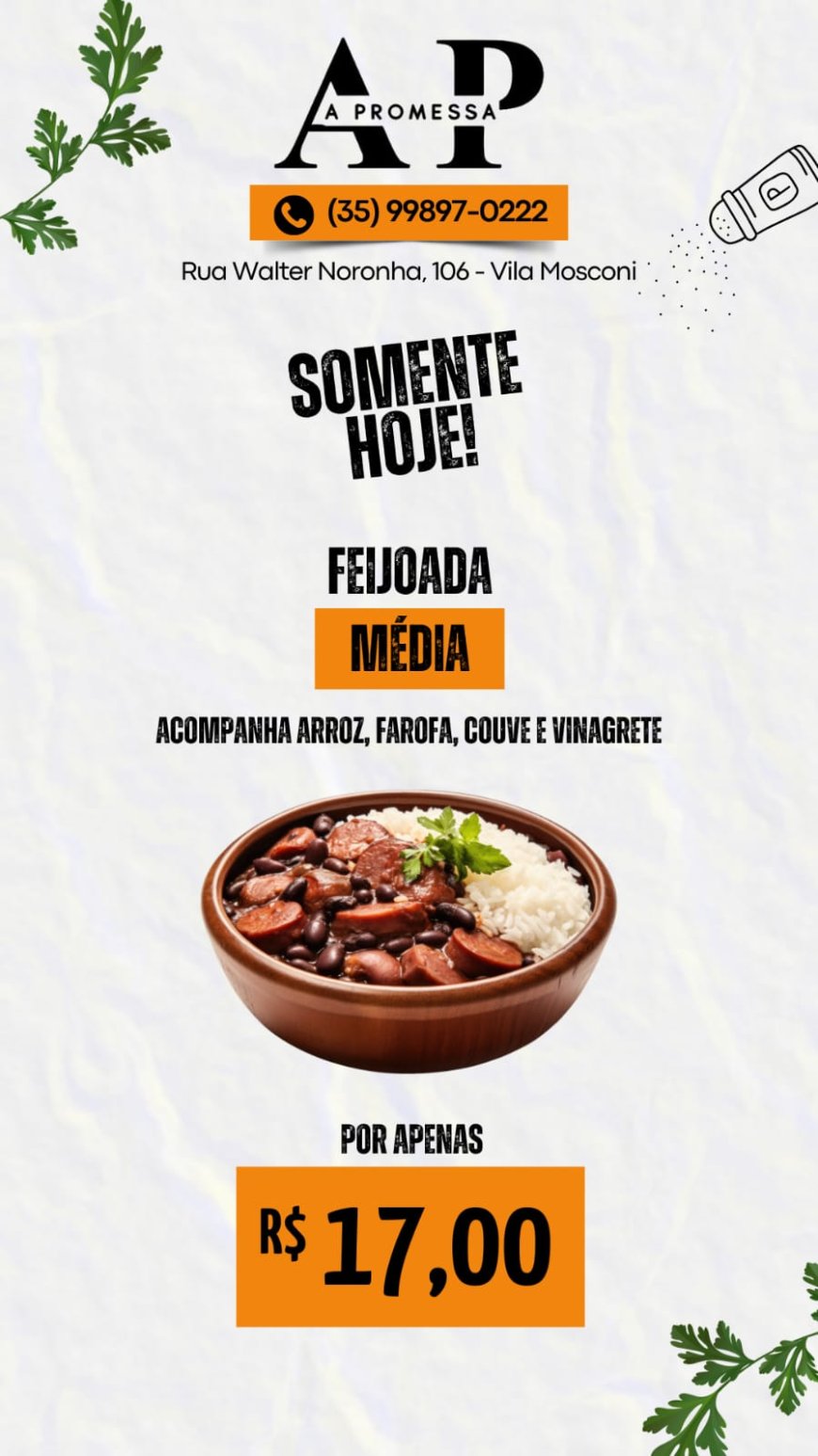 PRATO DO DIA - A PROMESSA