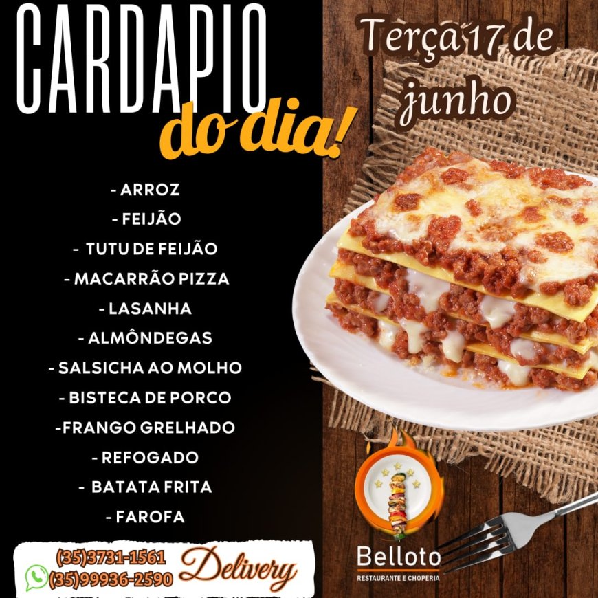 PRATO DO DIA - BELLOTO