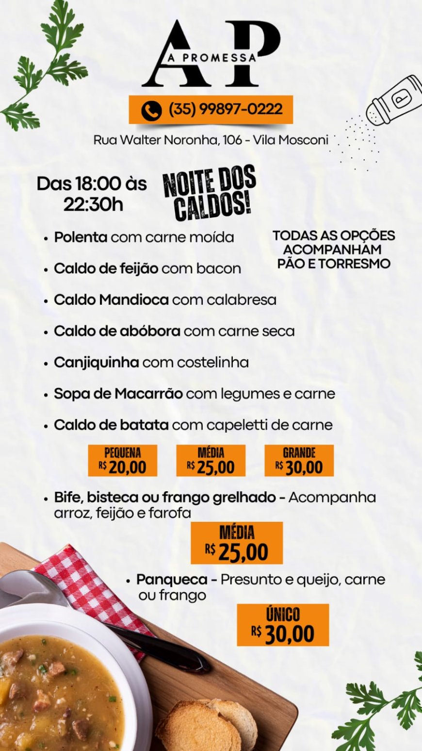 CALDO DA NOITE - A PROMESSA