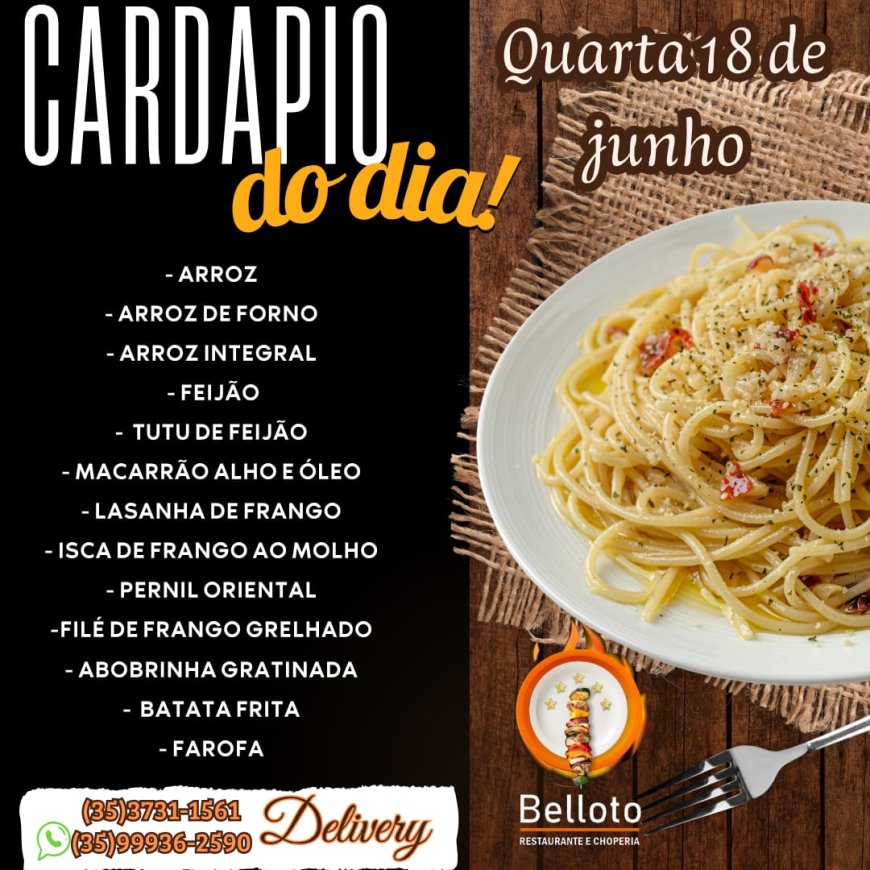 PRATO DO DIA - BELLOTO