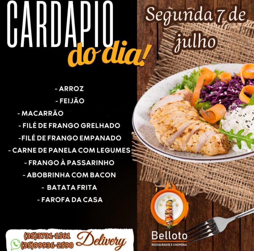 PRATO DO DIA - BELLOTO