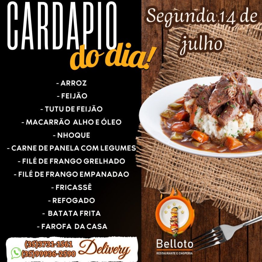 PRATO DO DIA - BELLOTO