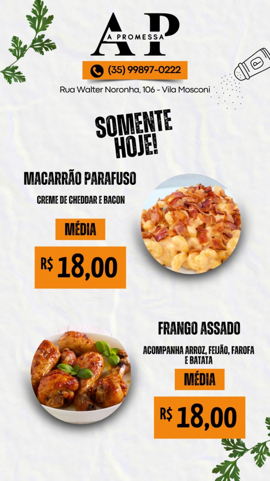 PRATO DO DIA - A PROMESSA