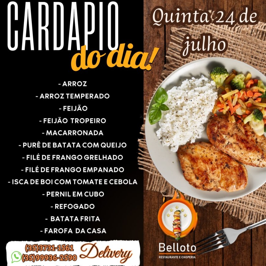 PRATO DO DIA - BELLOTO