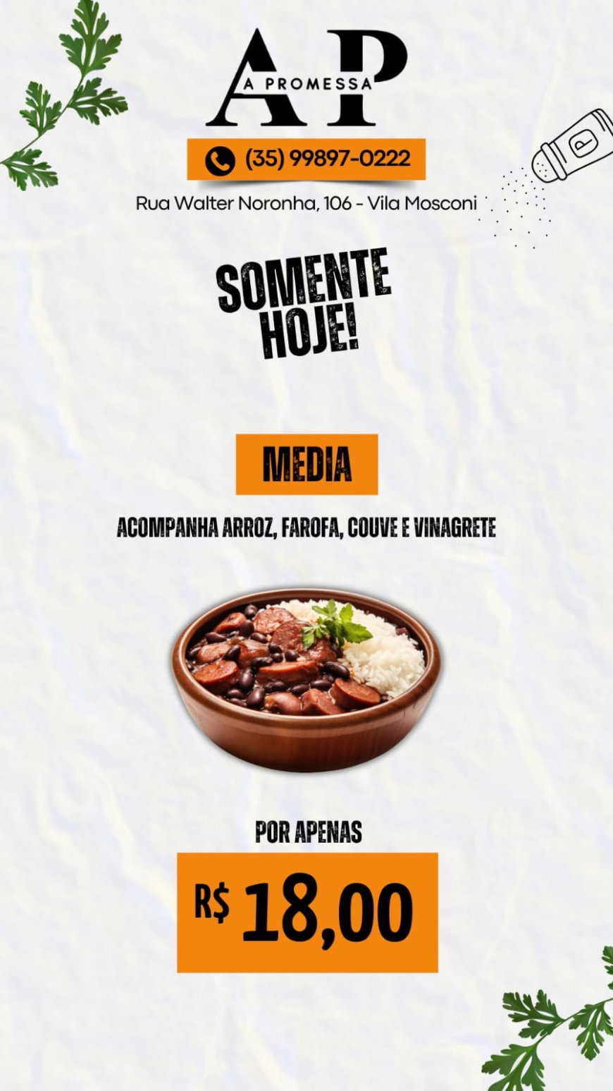 PRATO DO DIA - A PROMESSA