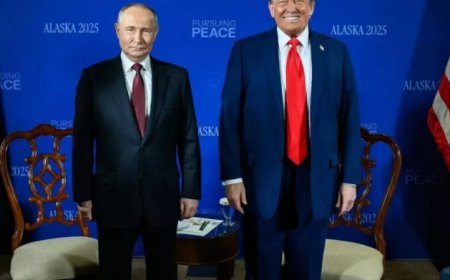 Putin e Trump se encontram em reunião no Alasca para discutir sobre um possível cessar-fogo na Ucrânia