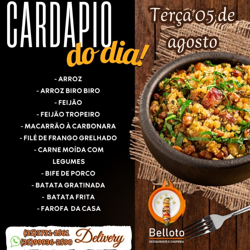 PRATO DO DIA - BELLOTO
