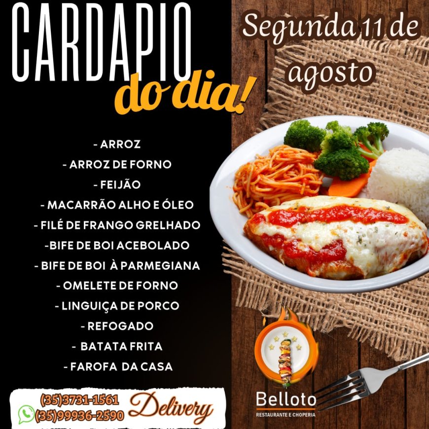 PRATO DO DIA - BELLOTO