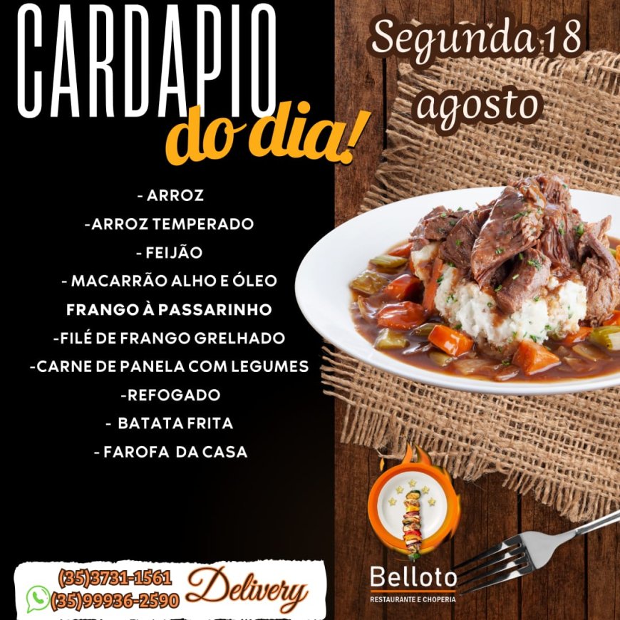 PRARTO DO DIA - BELLOTO