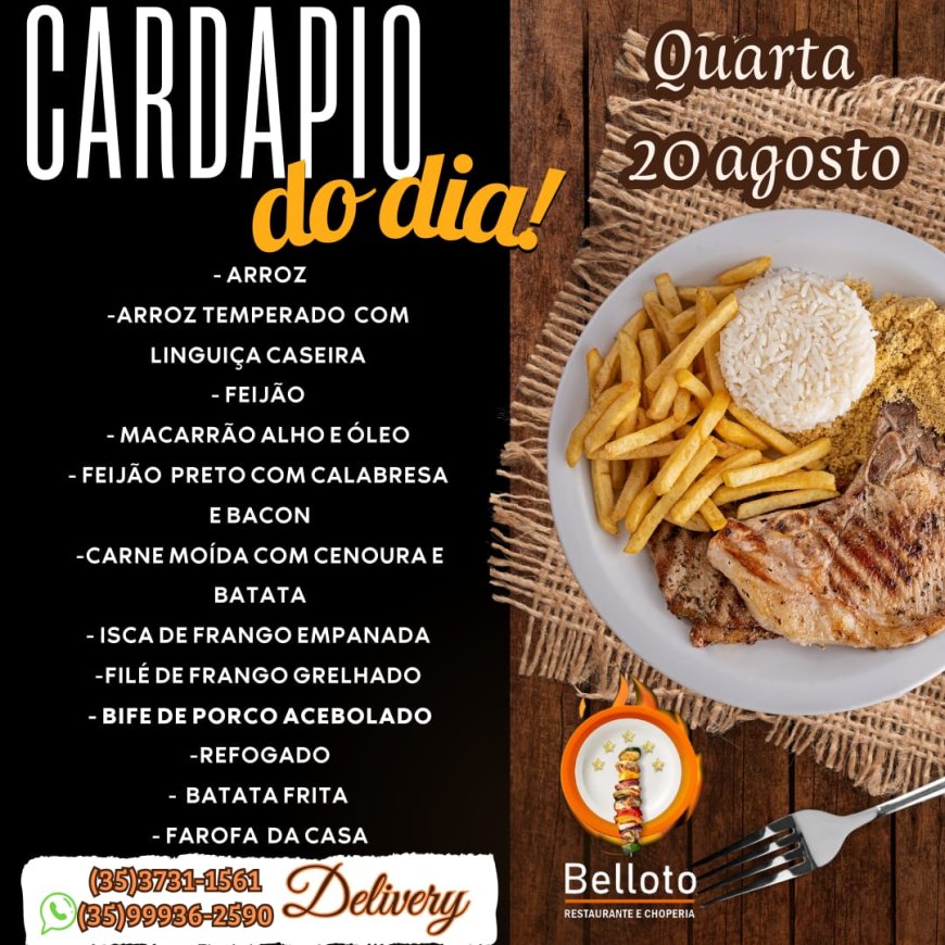 PRATO DO DIA - BELLOTO