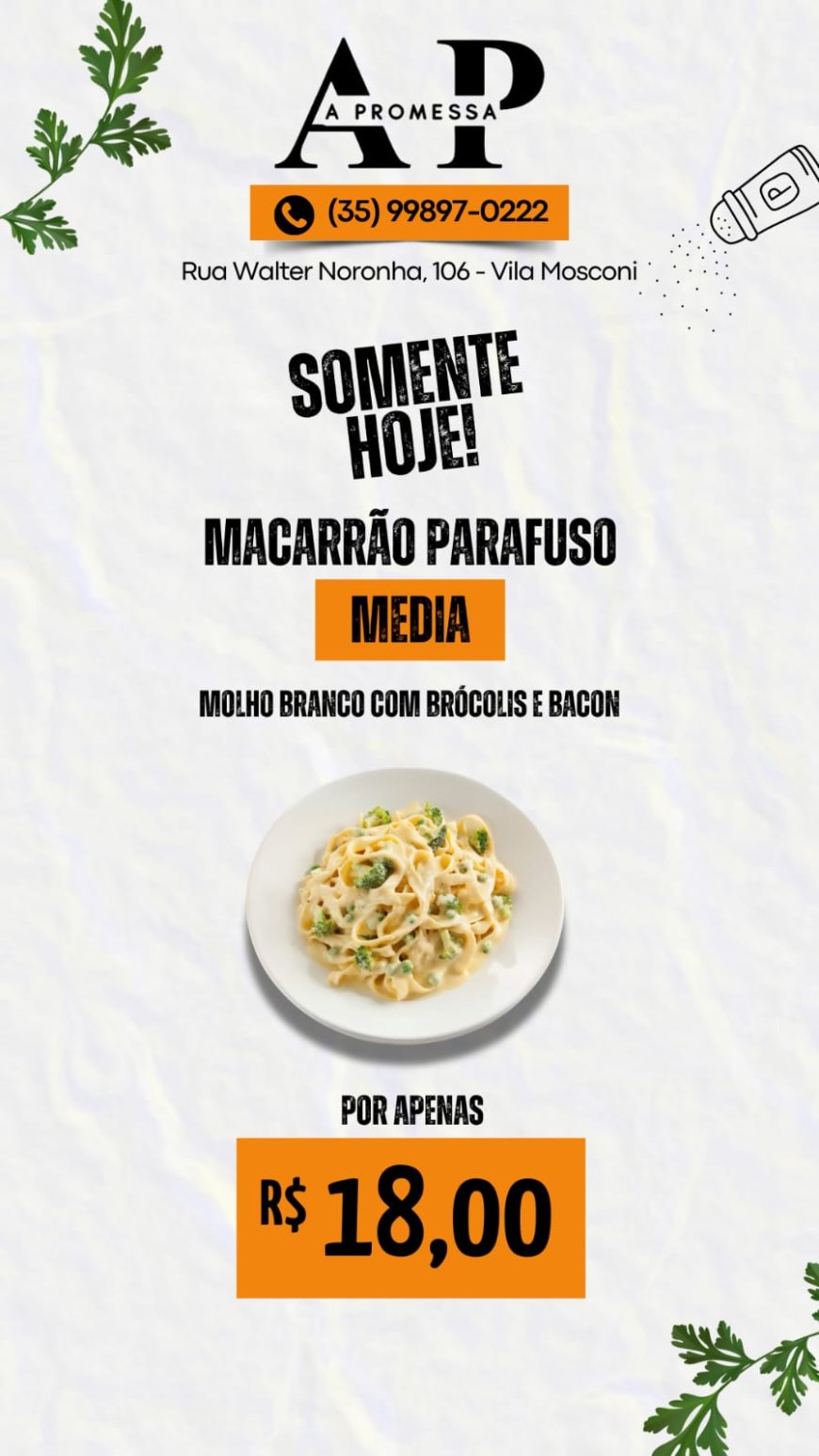 PRATO DO DIA - A PROMESSA
