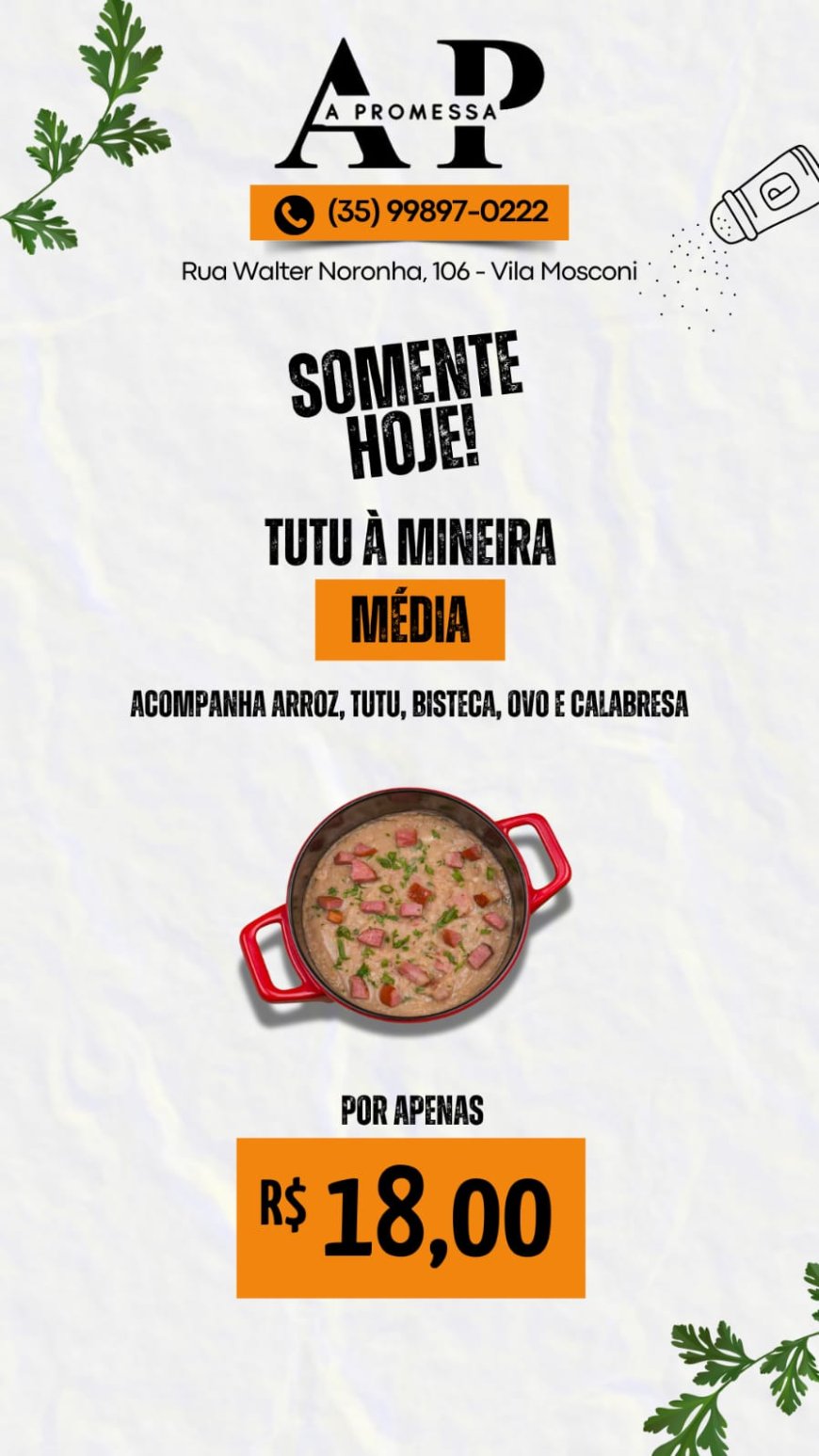 PRATO DO DIA - A PROMESSA