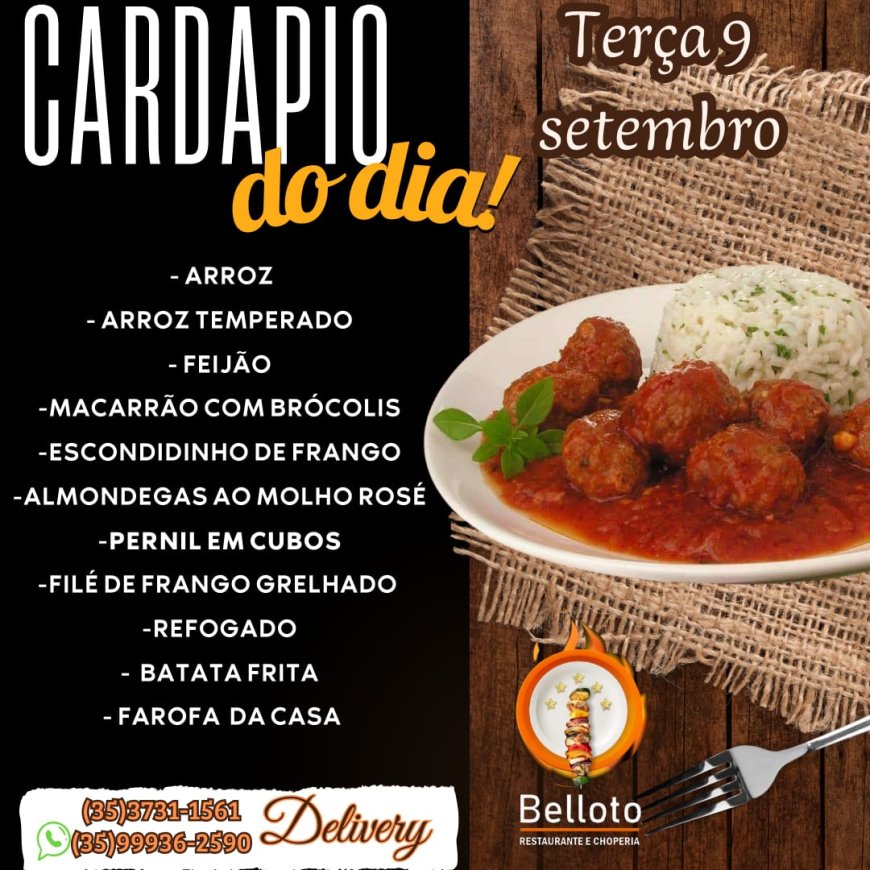 PRATO DO DIA - BELLOTO
