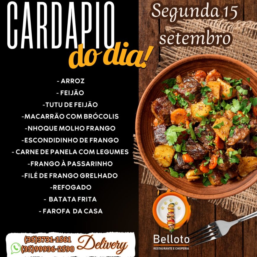 PRATO DO DIA - BELLOTO