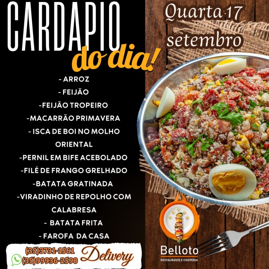 PRATO DO DIA - BELLOTO