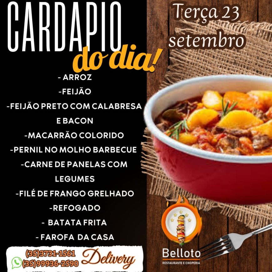 PRATO DO DIA - BELLOTO