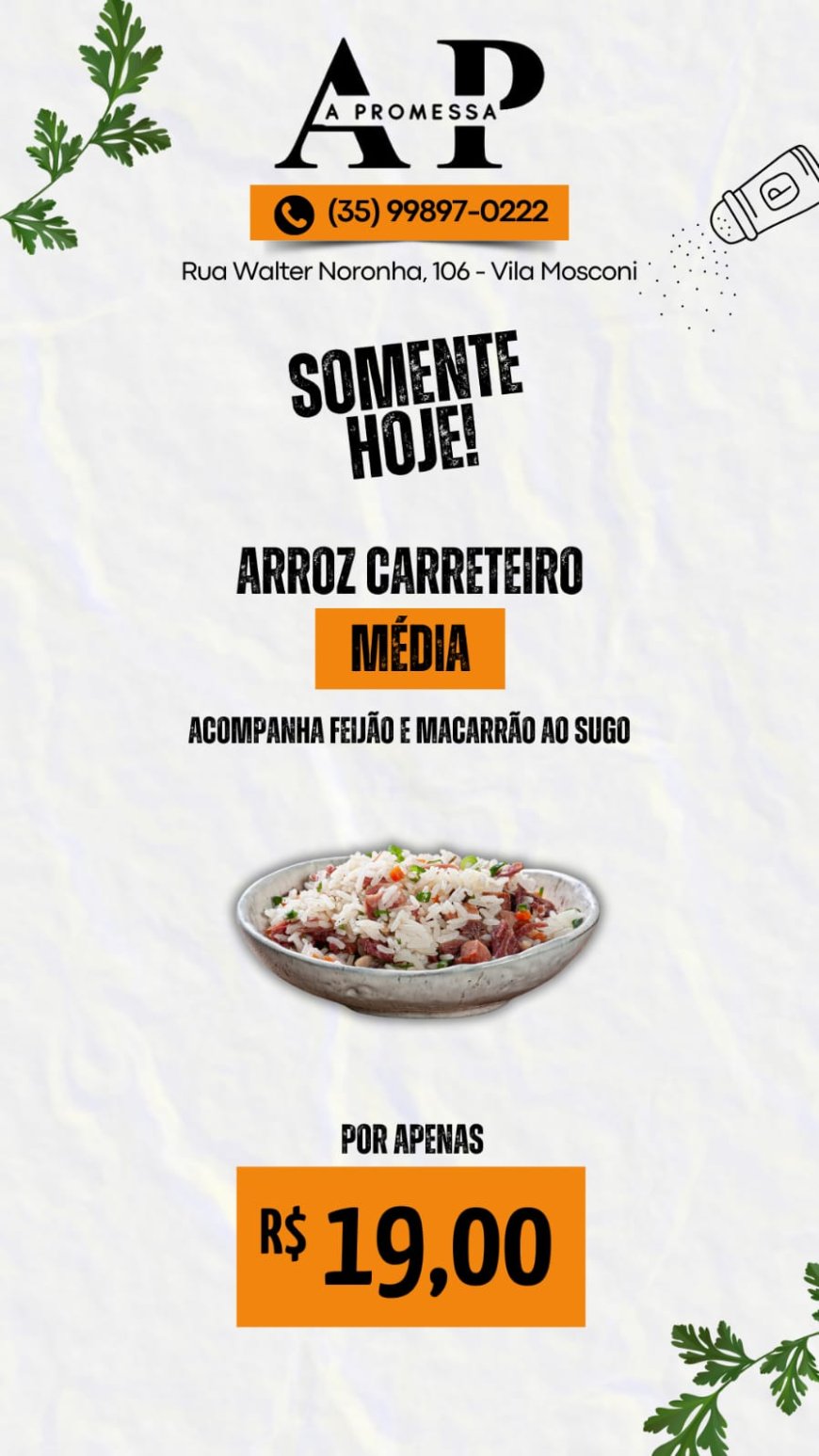 PRATO DO DIA - A PROMESSA