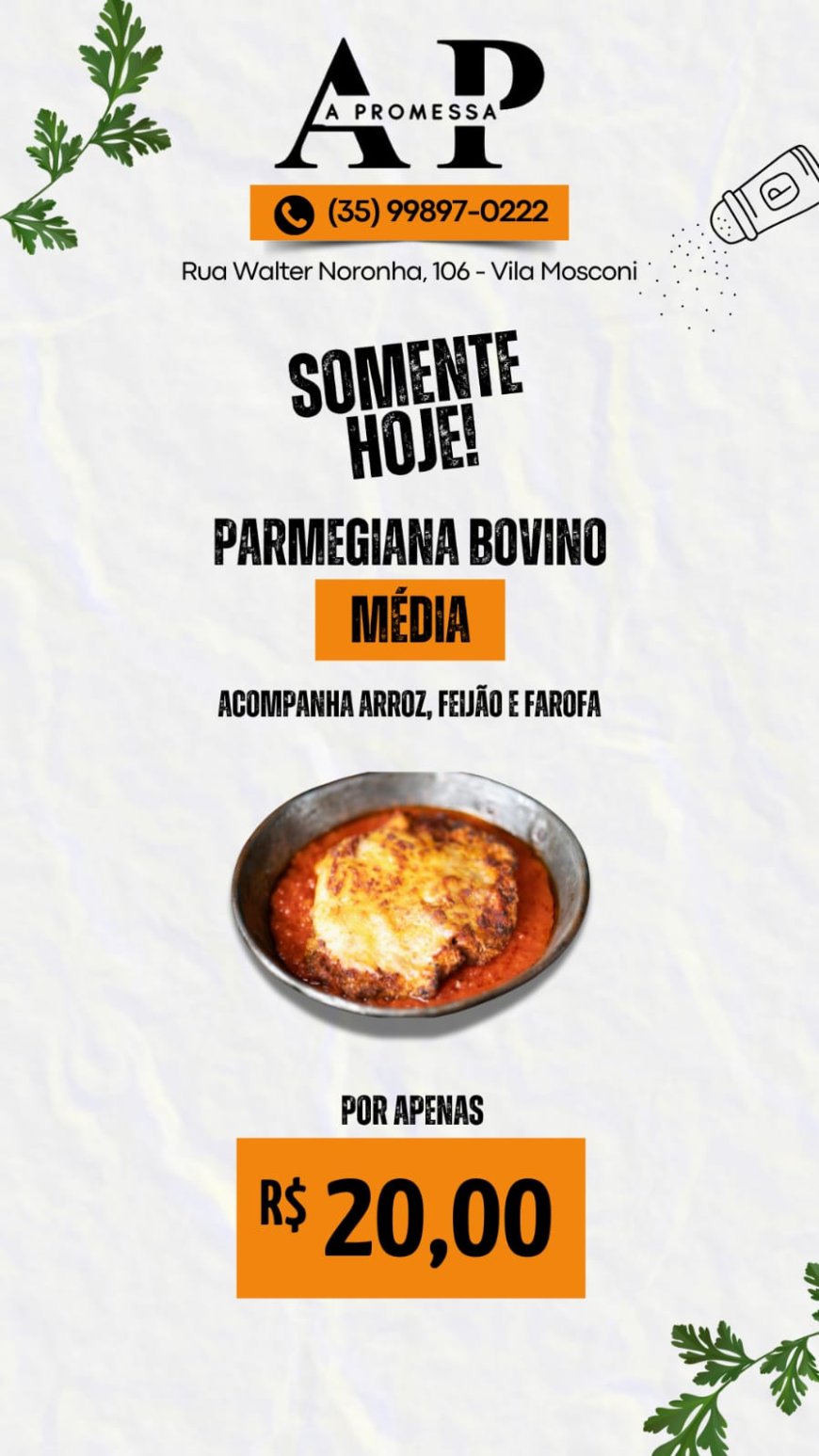PRATO DO DIA - A PROMESSA