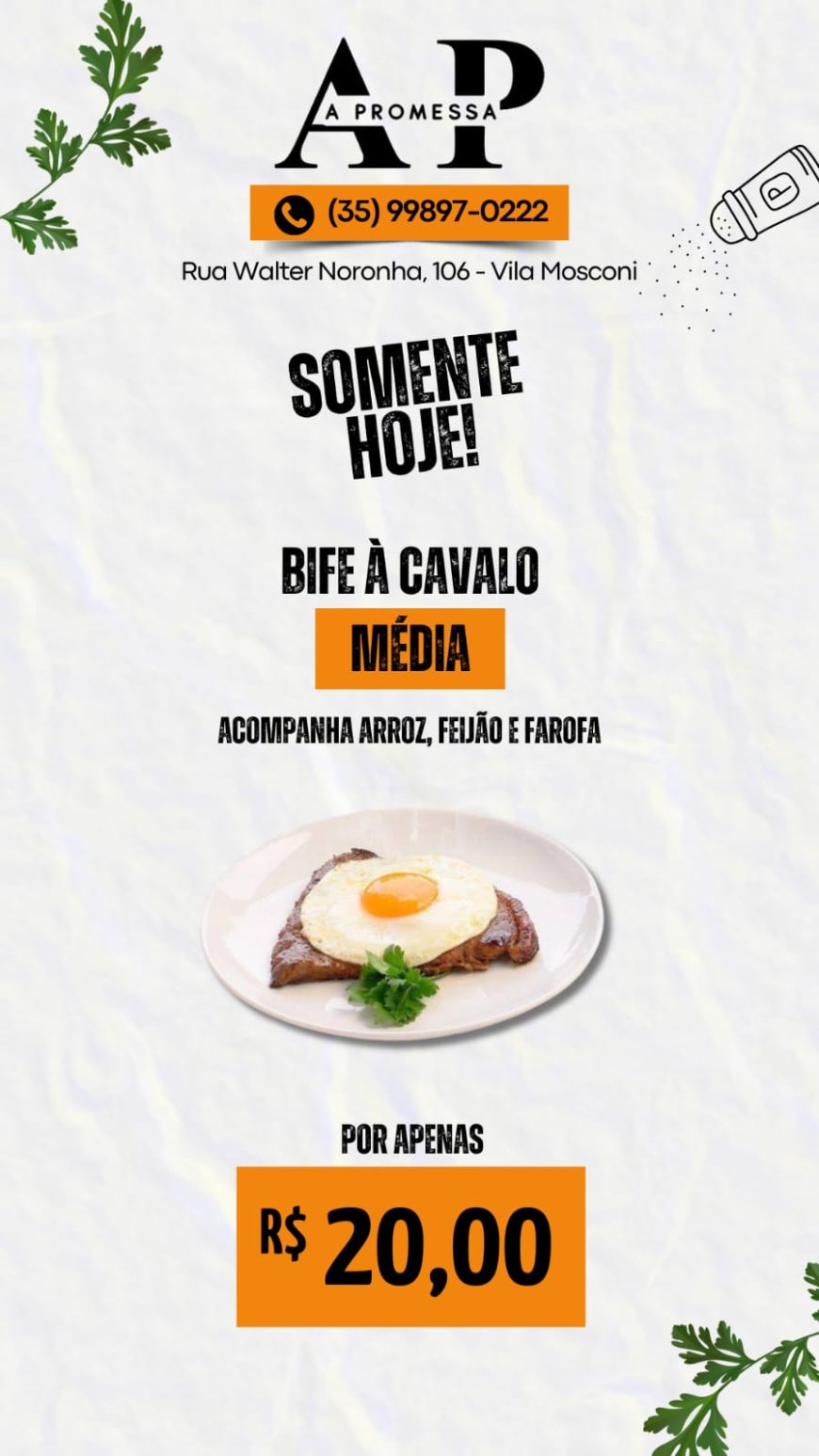 PRATO DO DIA - A PROMESSA
