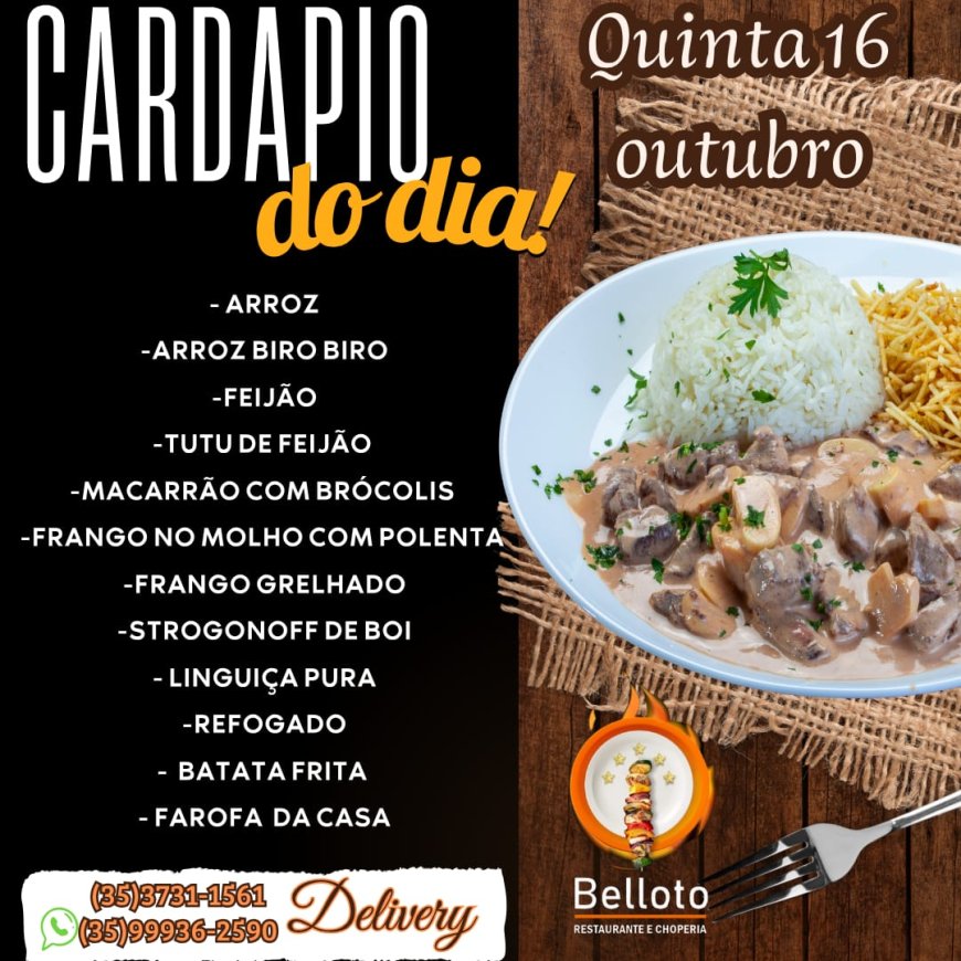 PRATO DO DIA - BELLOTO