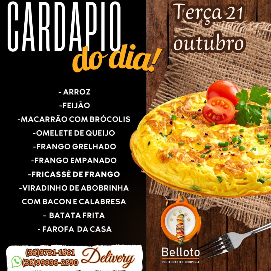 PRATO DO DIA - BELLOTO