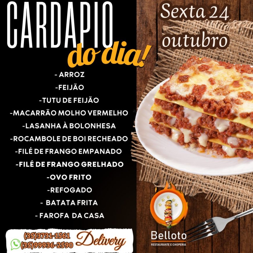 PRATO DO DIA - BELLOTO